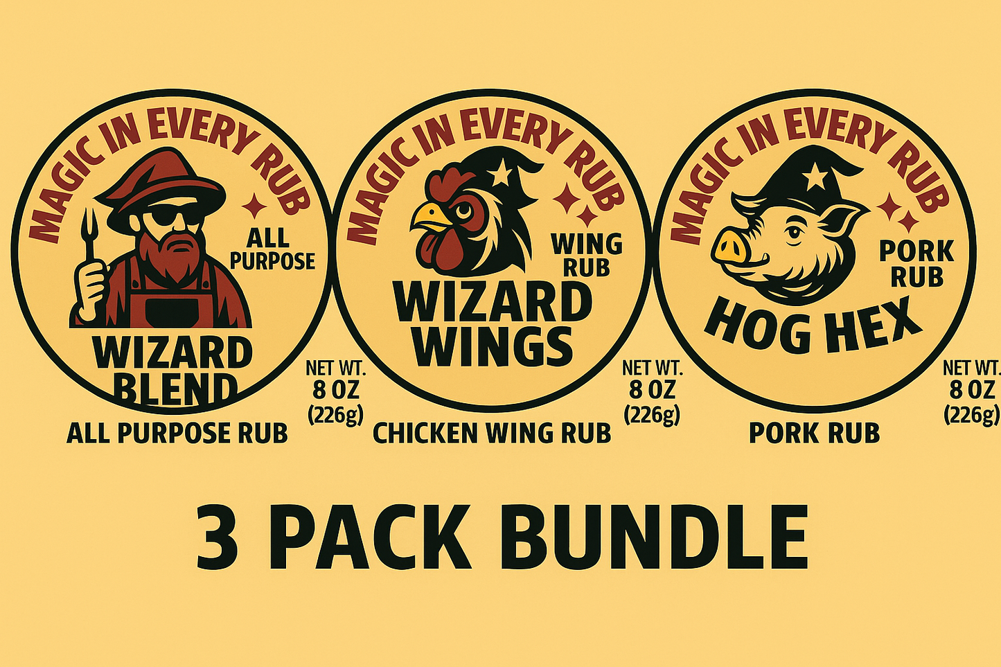 Meat Wizard Signature 3 Pack Bundle